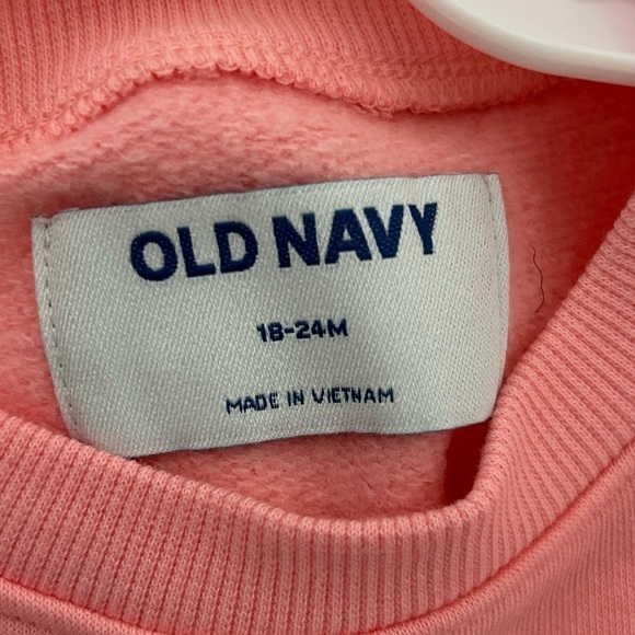 Old Navy French-Terry Graphic Pocket Sweatshirt for Toddler Girls Size 18-24 M - Picture 4 of 5